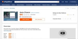 Asia Charm Complaints
